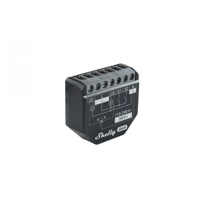releu inteligent shelly 2pm gen4, 2 canale, 2x10a, monitorizare consum, multiprotocol (wifi, bluetooth, matter, zigbee) , integr