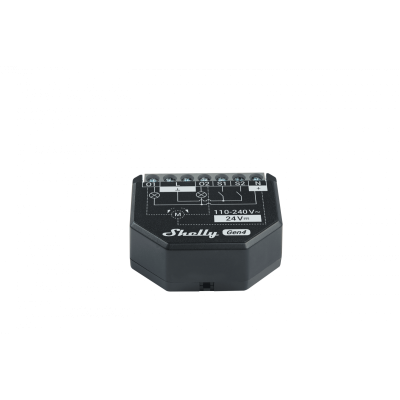 releu inteligent shelly 2pm gen4, 2 canale, 2x10a, monitorizare consum, multiprotocol (wifi, bluetooth, matter, zigbee) , integr