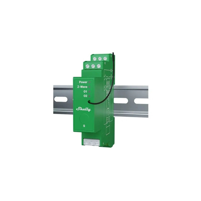 shelly wave pro dimmer 2pm ,   modul de reglare a intensitatii luminii cu 2 iesiri (z-wave)