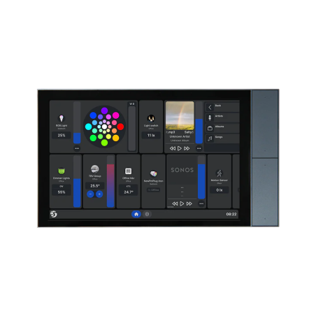 shelly wall display xl silver ,   panou tactil smart 10.1,  ³ pentru control central al casei