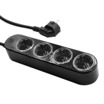 shelly power strip 4 gen4 negru , prelungitor inteligent cu 4 prize si masurare consum shelly power strip 4 gen4 negru , prelungitor inteligent cu 4 prize si masurare consum