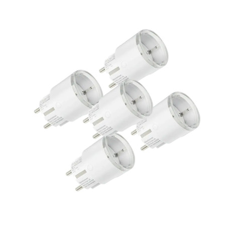 pachet 5a  shelly plug s gen3 alb ,   prize inteligente wifi, matter, bluetooth, monitorizare consum
