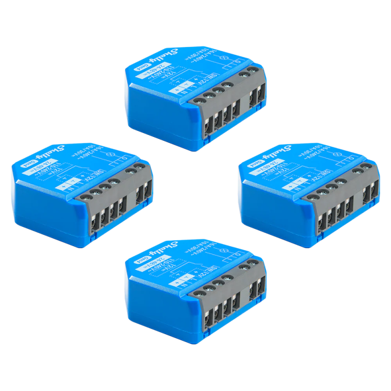 pachet de 4 x shelly 1 gen4 , modul releu inteligent wifi, matter, zigbee, bluetooth pachet de 4 x shelly 1 gen4 , modul releu inteligent wifi, matter, zigbee, bluetooth