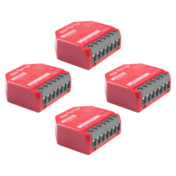 pachet de 4 x shelly 1pm gen4 ,   releu inteligent wifi, matter, zigbee, bluetooth cu masurare consum