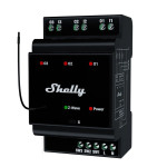 shelly wave pro 3 lr ,   releu inteligent z-wave long range cu 3 canale, montaj pe sina din