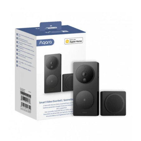 videointerfon inteligent aqara doorbell g4, compatibil cu apple home, wifi, 1080p