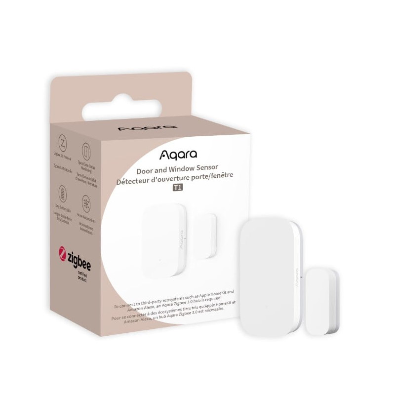 senzor de geam usa aqara door and window sensor t1, zigbee, apple homekit