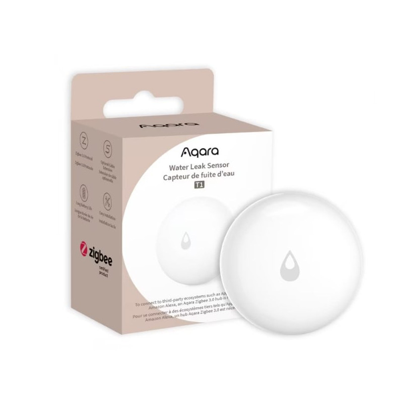 senzor de inundatie aqara water leak sensor t1, zigbee senzor de inundatie aqara water leak sensor t1, zigbee