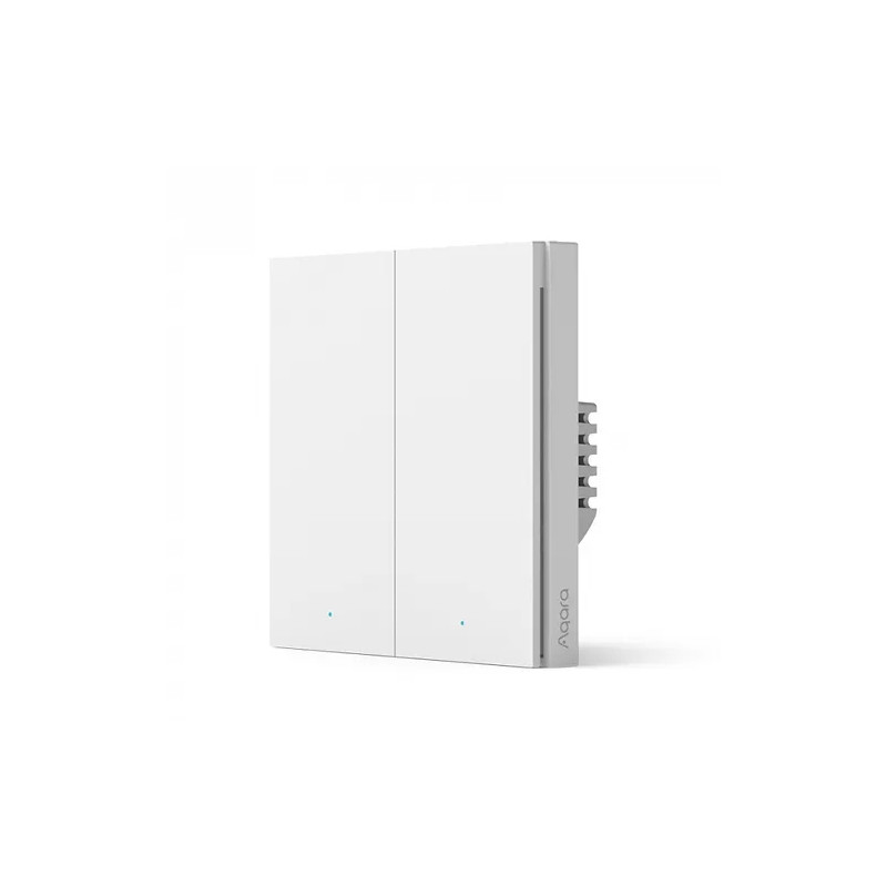intrerupator inteligent aqara h1 double rocker, necesita nul, 2 canale, zigbee