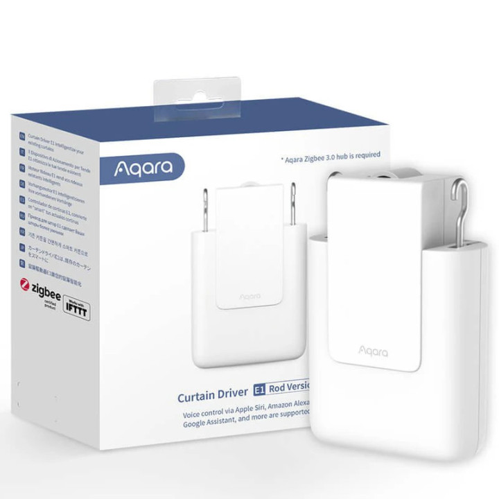 kit de automatizare draperie tip tija galerie aqara curtain driver e1 rod version, zigbee