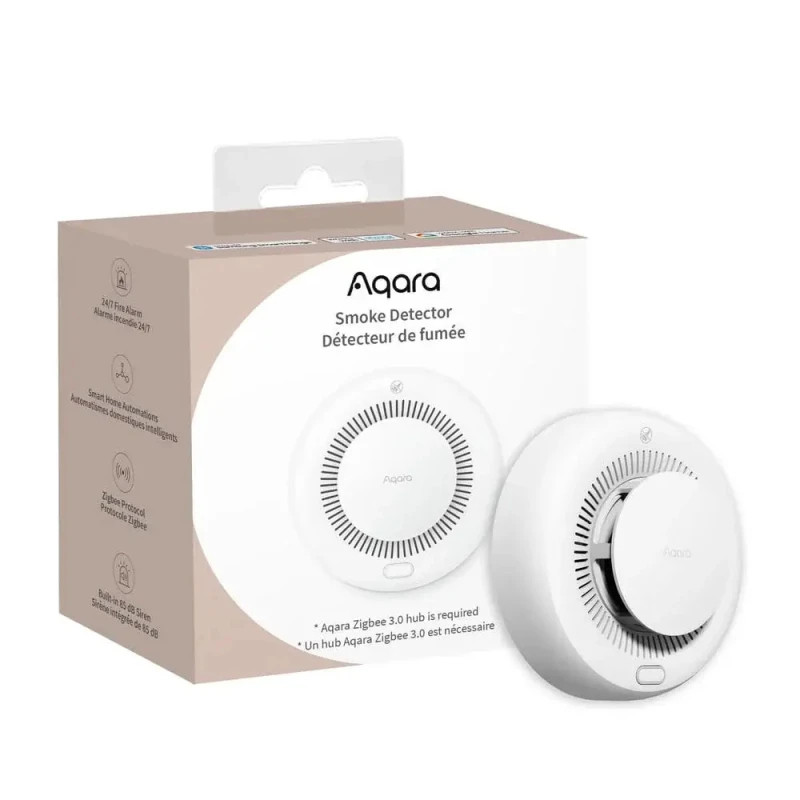 detector de fum aqara (sd-s01d) - senzor de fum zigbee 3.0
