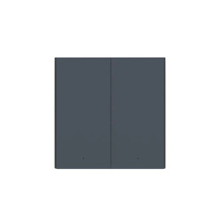 intrerupator inteligent aqara h1, necesita nul, 2 canale, zigbee, gri (ws-euk04-g)