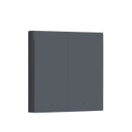 intrerupator inteligent aqara h1, necesita nul, 2 canale, zigbee, gri (ws-euk04-g)