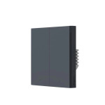 intrerupator inteligent aqara h1, necesita nul, 2 canale, zigbee, gri (ws-euk04-g)