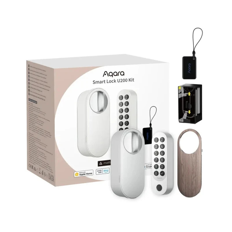 incuietoare yala inteligenta aqara u200 kit, alba, apple homekit, matter incuietoare yala inteligenta aqara u200 kit, alba, apple homekit, matter