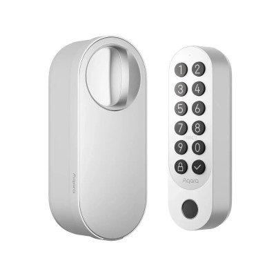 incuietoare   yala inteligenta aqara u200 kit,  alba, apple homekit, matter