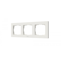 rama tripla  aqara pentru intrerupatoare h2 (pentru comutator de perete) ,   alb