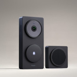 videointerfon inteligent aqara doorbell g410, compatibil cu apple home, matter, wifi, hub zigbee. 2k, ai