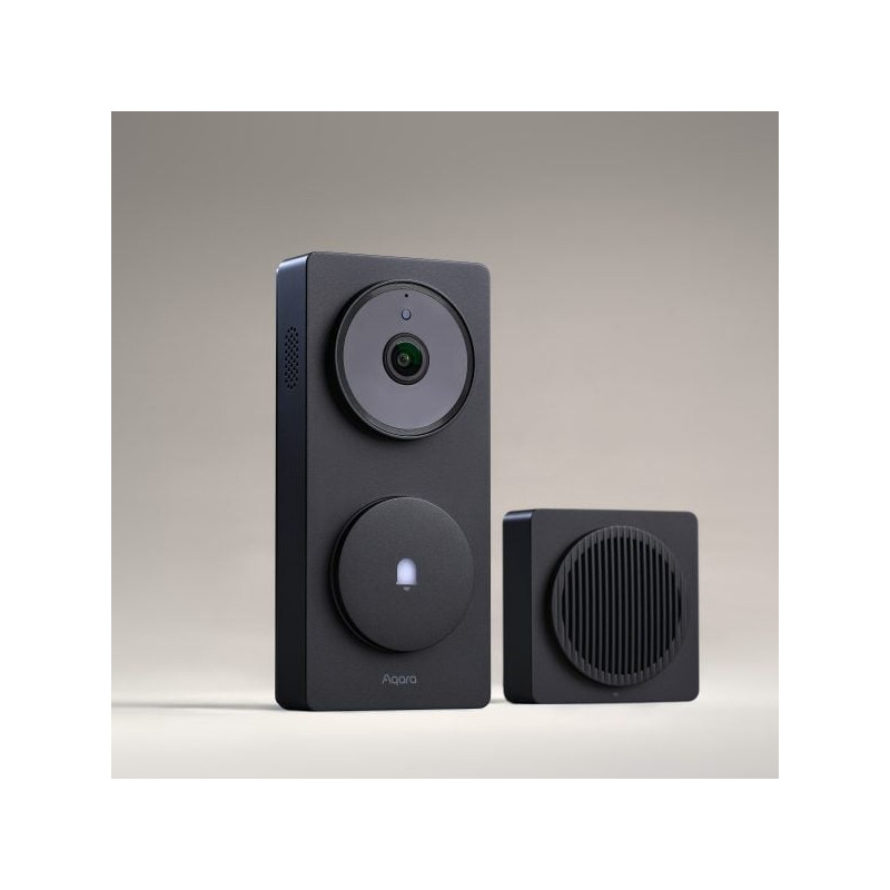 videointerfon inteligent aqara doorbell g410, compatibil cu apple home, matter, wifi, hub zigbee. 2k, ai