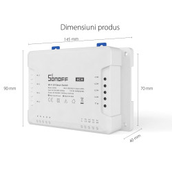 releu wireless wi-fi 4 canale sonoff 4ch r3