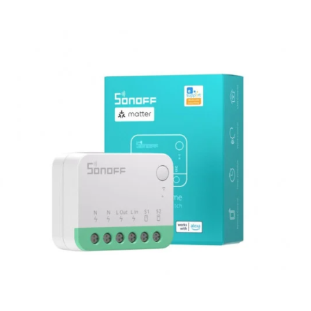 releu inteligent sonoff mini r4m wi-fi, compatibil cu matter