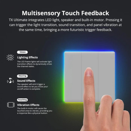 intrerupator smart sonoff t5-4c-86 wifi cu full touch (4 canale), lumina led 5a 1200w