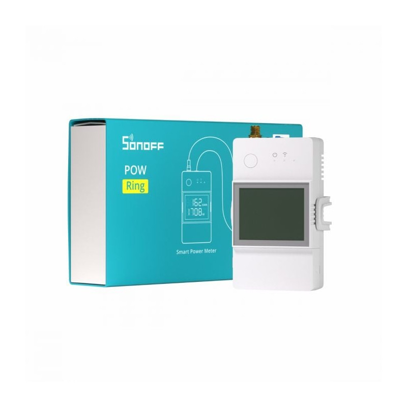 contor de energie sonoff powct, cu transformator de 50a inclus, wi-fi contor de energie sonoff powct, cu transformator de 50a inclus, wi-fi