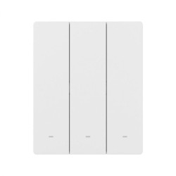 intrerupator inteligent sonoff m5-3c-80w, 3 canale, 10a, protocol matter, alb