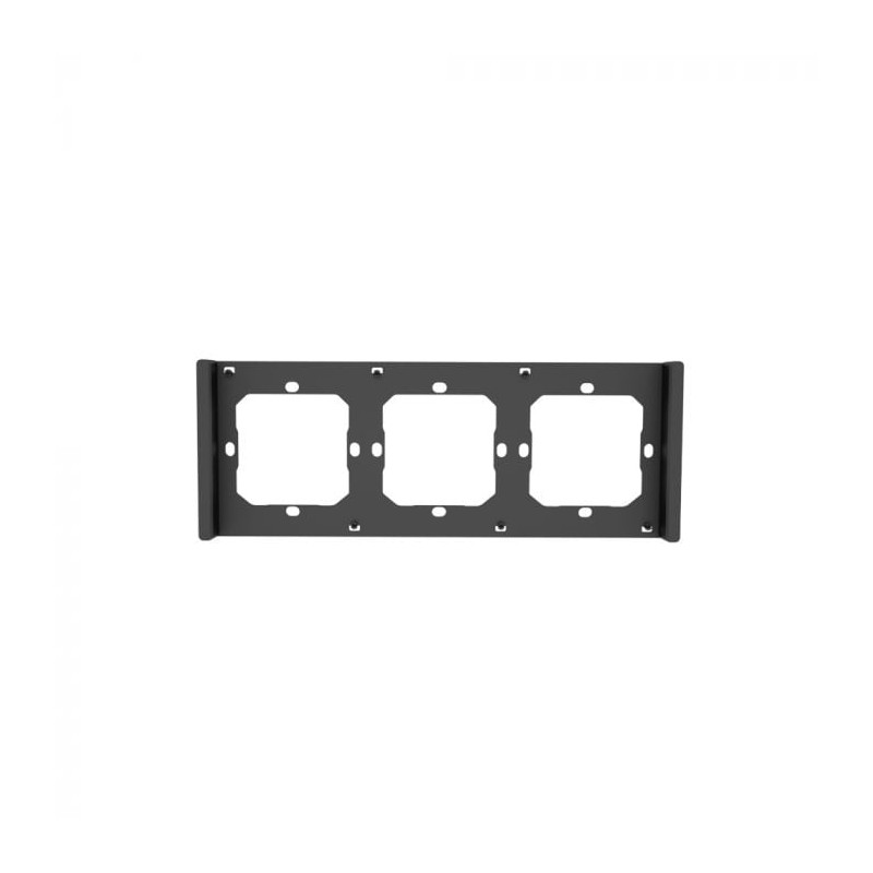 cadru triplu de montare sonoff m5-80 pentru instalarea intrerupatoarelor de perete, negru