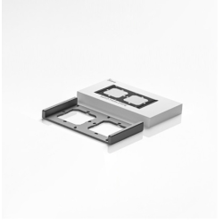 cadru dublu de montare sonoff m5-80 pentru instalarea intrerupatoarelor de perete - alb