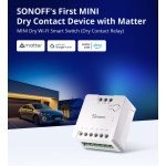 releu smart wifi sonoff mini-d, 2a, 1 canal , contact uscat ac-dc , matter support