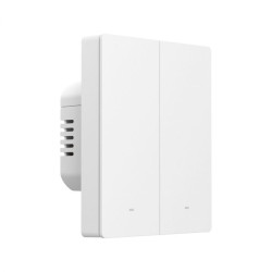 intrerupator inteligent sonoff zbm5-2c-80w, 2 canale, 10a, zigbee, alb