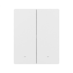 intrerupator inteligent sonoff zbm5-2c-80w, 2 canale, 10a, zigbee, alb