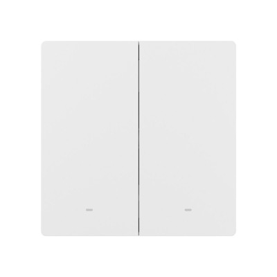 intrerupator inteligent sonoff zbm5-2c-86w, 2 canale, 10a, zigbee, alb