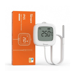 senzor de temperatura si umiditate sonoff snzb-02ld, zigbee 3.0
