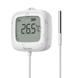 senzor de temperatura si umiditate sonoff snzb-02ld, zigbee 3.0