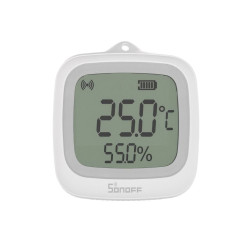 senzor de temperatura si umiditate sonoff snzb-02wd, zigbee 3.0
