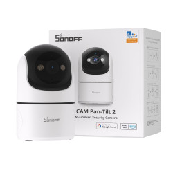 sonoff cam pan-tilt 2 ,   camera de supraveghere smart wi-fi pentru interior, cu miscare pan  tilt si rezolutie full hd 1080p