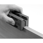 Dispozitiv de debavurat cant PVC pentru placi MDF rindea pt. finisaje