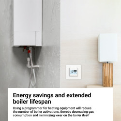 
                
    termostat programabil terneo pro dry contact - 16a/3000va, montaj in doza de aparat, 5+2 programe saptaman