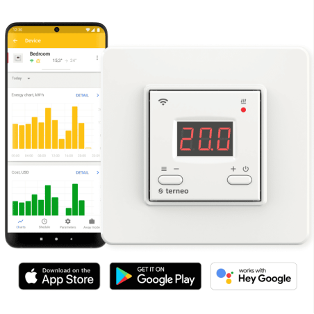 Termostat smart Wi-Fi Terneo AX