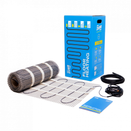 Covor electric pentru încălzire în pardoseală ZUBR DC Mat 160W/m² - montaj sub gresie/adeziv, cablu bifilar, origine UE