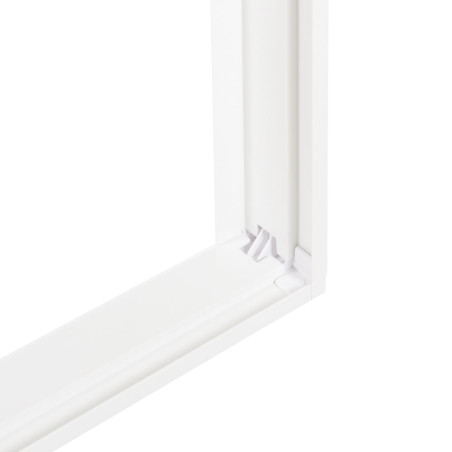 rama pvc panel panou slim/backlit 595x595x50mm, alb, novelite