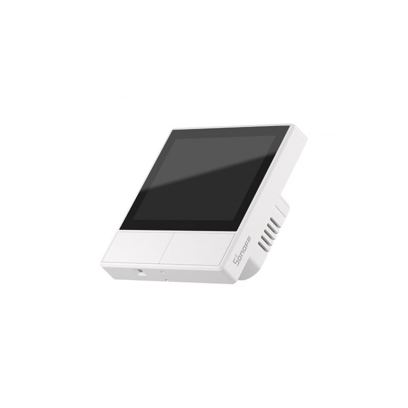 intrerupator smart cu touch si functie termostat sonoff ns panel - alb