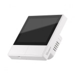 intrerupator smart cu touch si functie termostat sonoff ns panel - alb