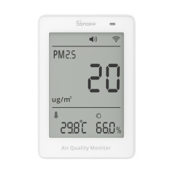 sonoff airguard pm2.5/pm10 - monitor inteligent al calitatii aerului cu matter over wi-fi (sawf-07p)