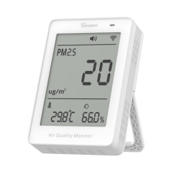 sonoff airguard pm2.5/pm10 - monitor inteligent al calitatii aerului cu matter over wi-fi (sawf-07p)
