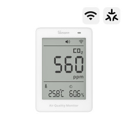 sonoff airguard co2 - monitor inteligent co2 cu matter over wi-fi pentru calitatea aerului (sawf-08p)