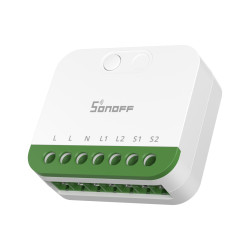 sonoff mini-2gs - releu inteligent mini zigbee 3.0, 10a, montaj in doza si control dual