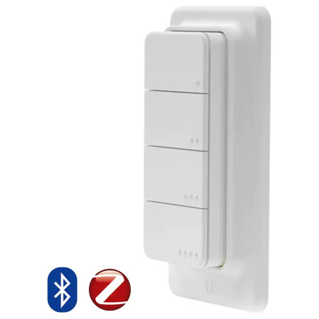 shelly blu rc button 4 zb - telecomanda inteligenta zigbee 3.0, 4 butoane, control scene si dispozitive